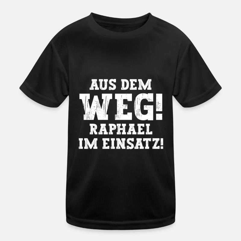 Raphael Lustiger Spruch Vorname Name Raphael Kinder Funktions-T-Shirt