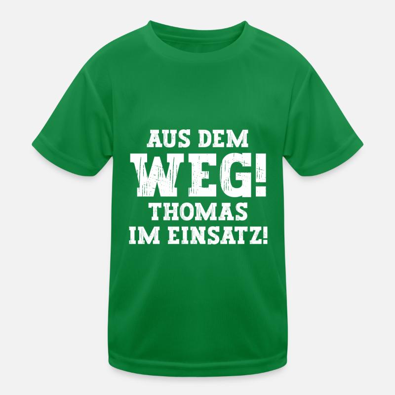 Thomas Lustiger Spruch Vorname Name Thomas Kinder Funktions-T-Shirt