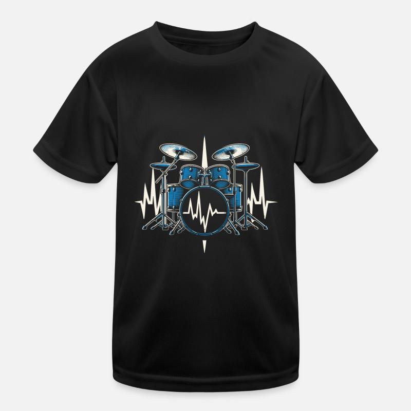 Trommel Herzschlag 2024 Kinder Funktions-T-Shirt