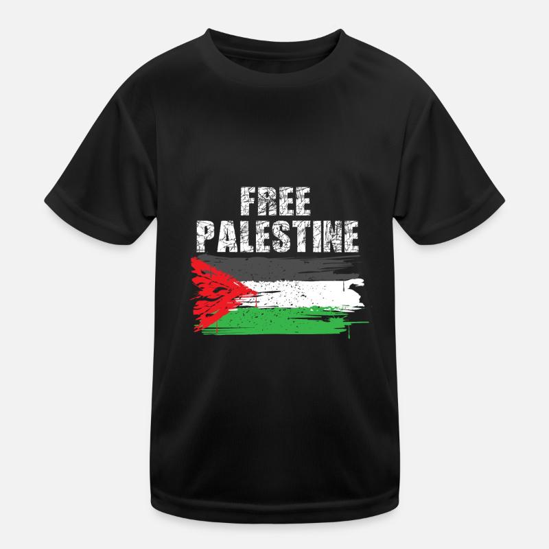 Free Palestine T-shirt sport Enfant