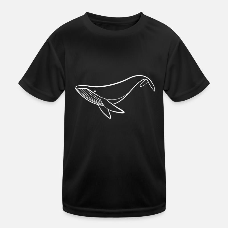 Baleine nageoire mer T-shirt sport Enfant