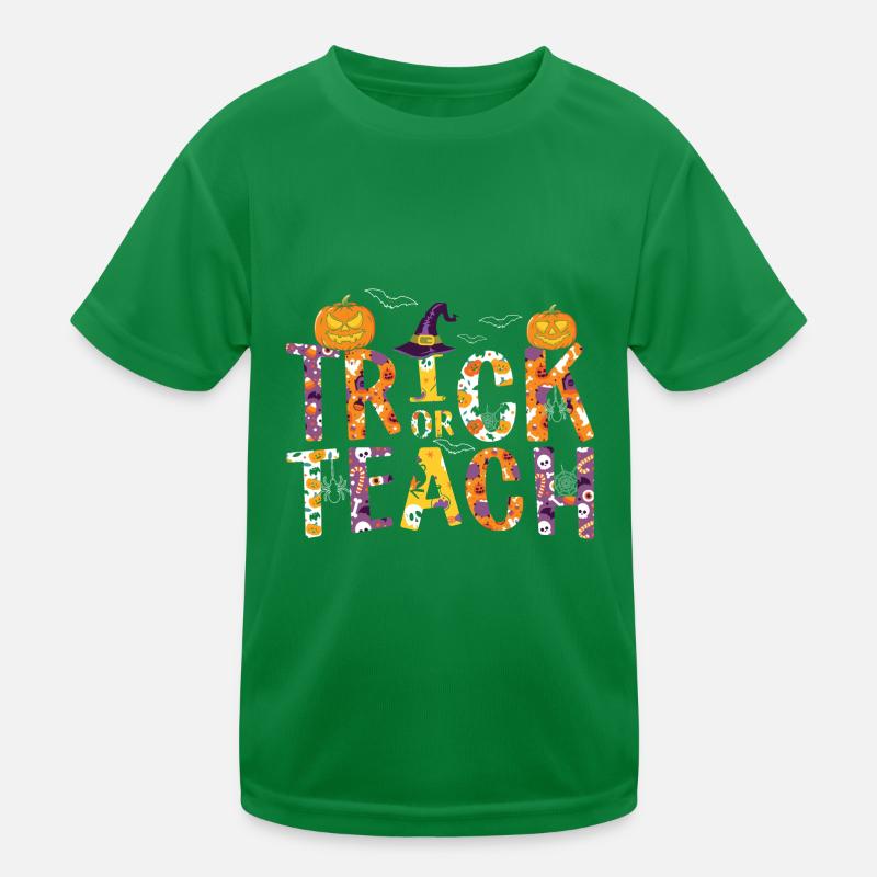 Halloween Trick or Teach Kinder Funktions-T-Shirt