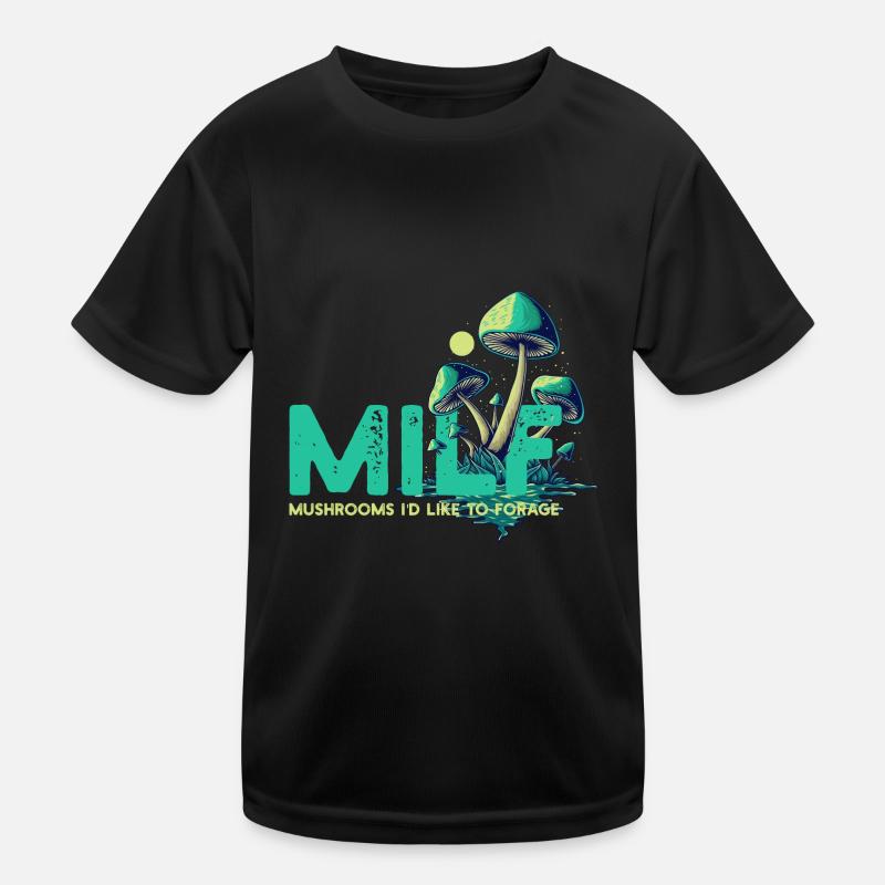 Vintage -Zitat Pilzen ID gerne Futter Kinder Funktions-T-Shirt