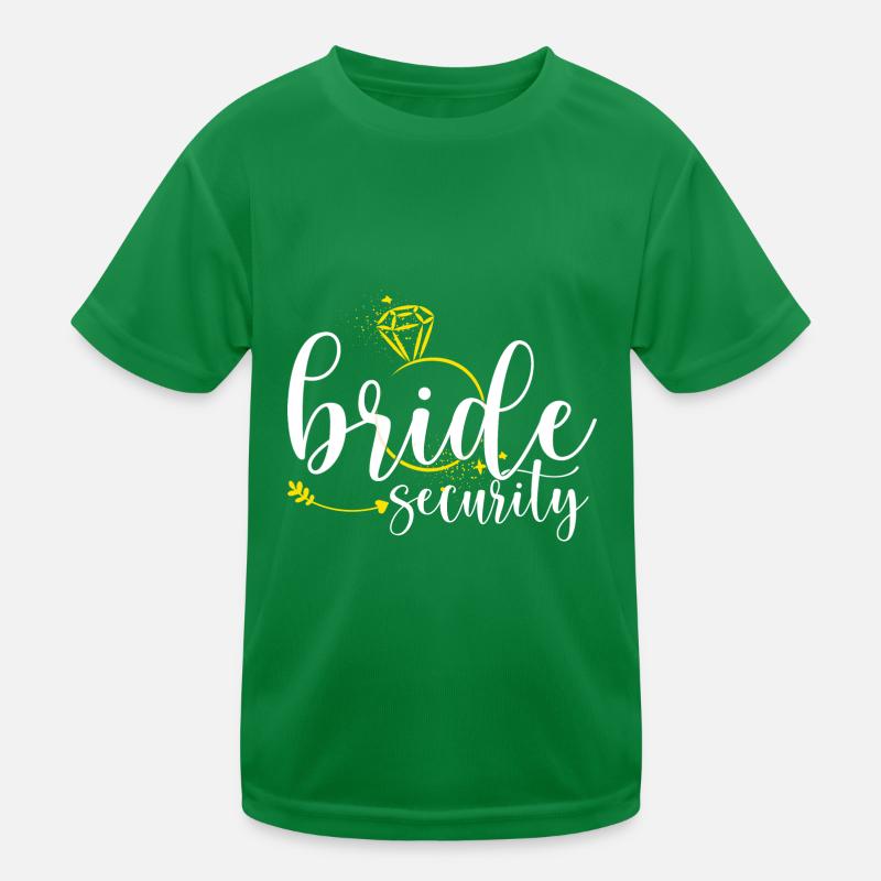Bride Security Bachelorette Party Kids Functional T-Shirt