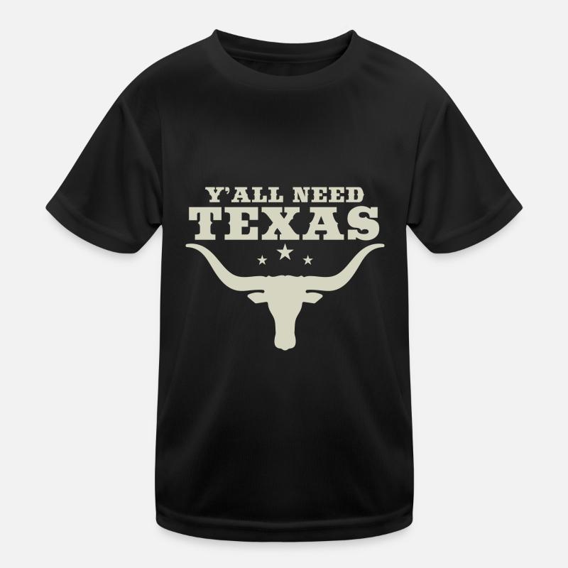 Ihr alle braucht Texas Kinder Funktions-T-Shirt