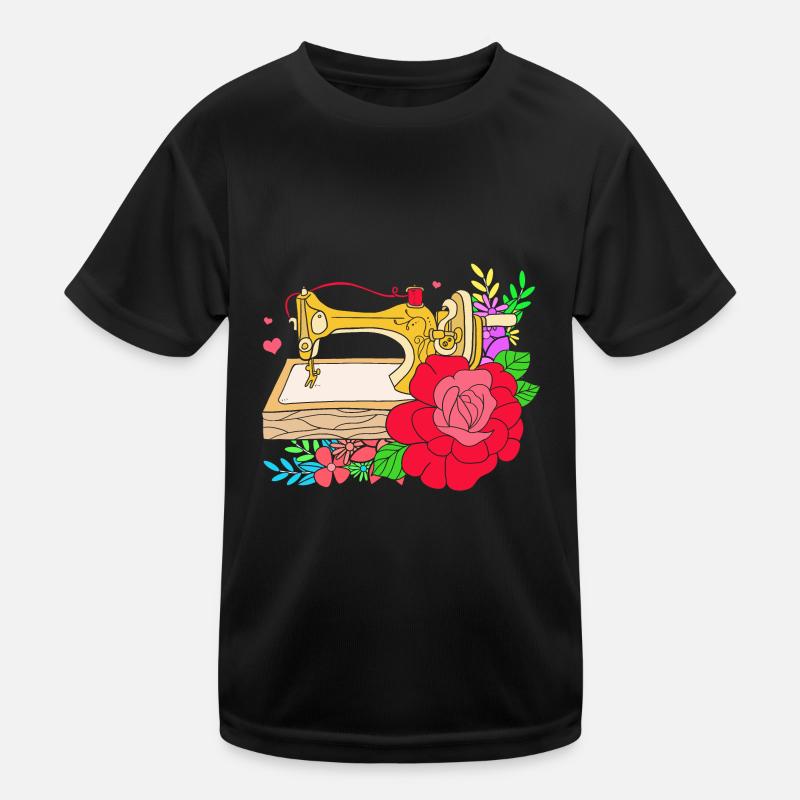 Couturière à la machine à coudre T-shirt sport Enfant