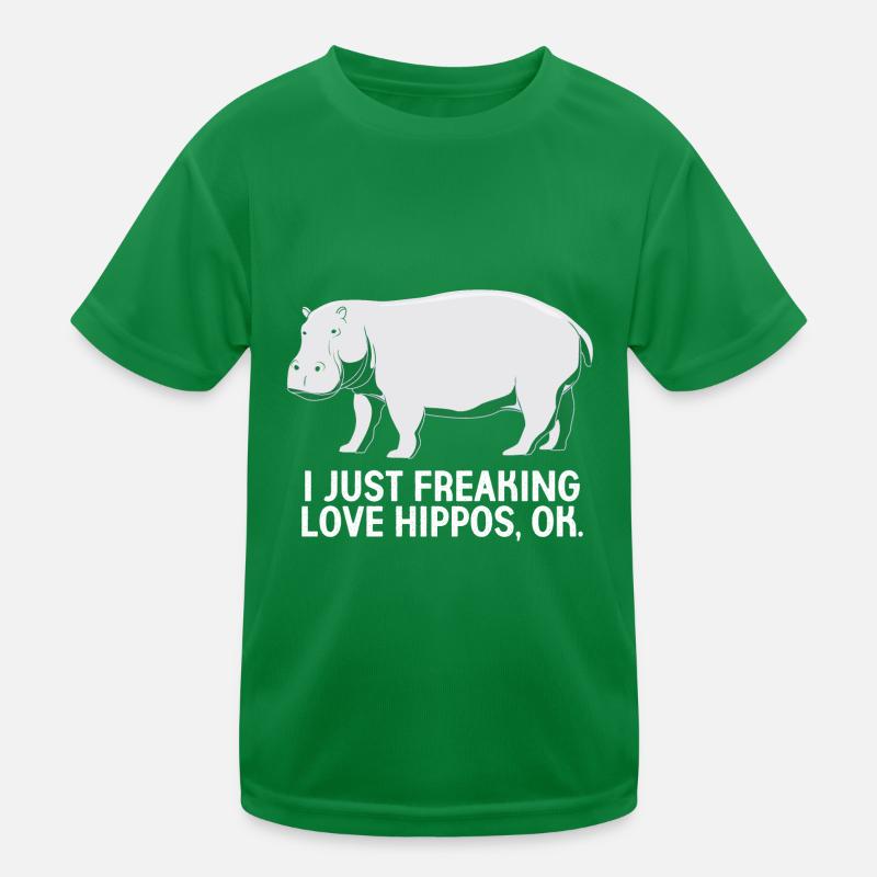 Nilpferd Kinder Funktions-T-Shirt