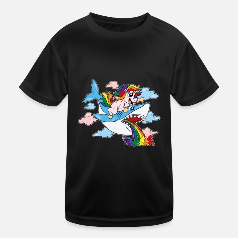Trans Pride Shark CSD Licorne LGBTQ T-shirt sport Enfant
