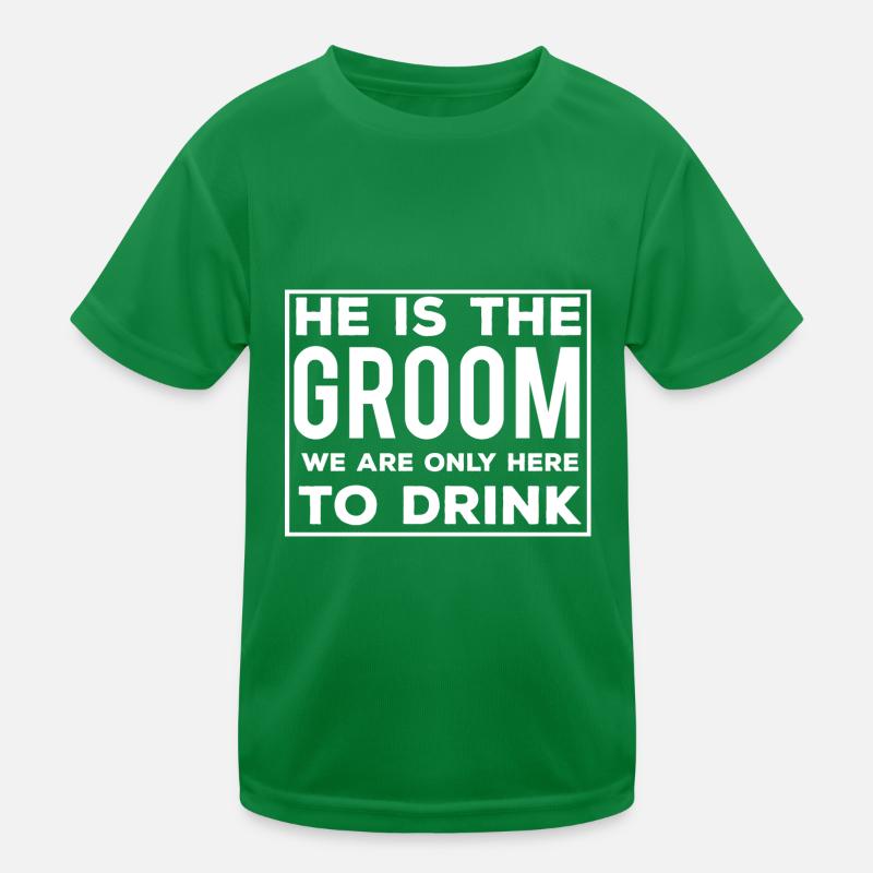 I am the groom -matching -set Triple Funnle Kids Functional T-Shirt