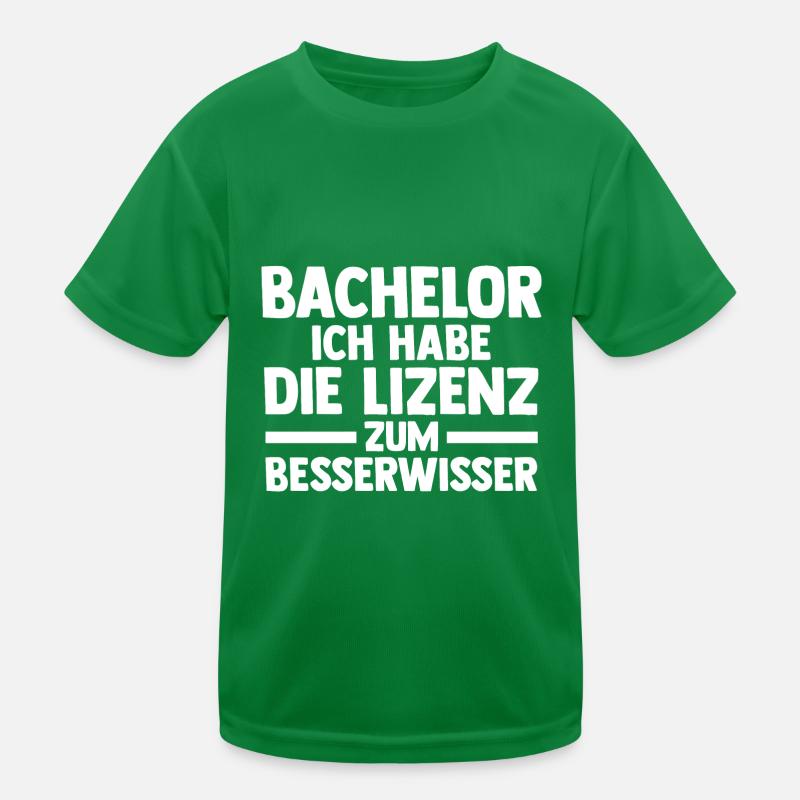 Student Akademiker Uni Abschlussfeier Bachelor Kinder Funktions-T-Shirt