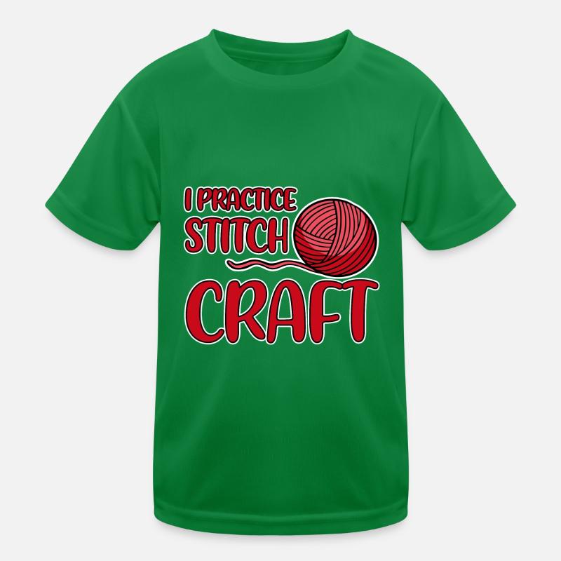 I Practice Stitch Craft 2 Kids Functional T-Shirt