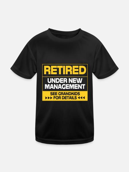 Pension d’infirmière - T-shirt sport Enfant - noir - Devant