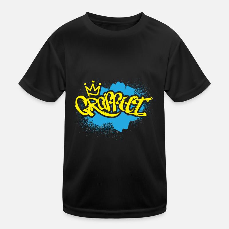 Grafitti Kind Sprayer Kinder Funktions-T-Shirt