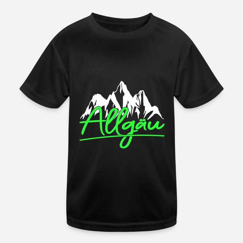 Allgäu Berge Wandern Klettern Kinder Funktions-T-Shirt
