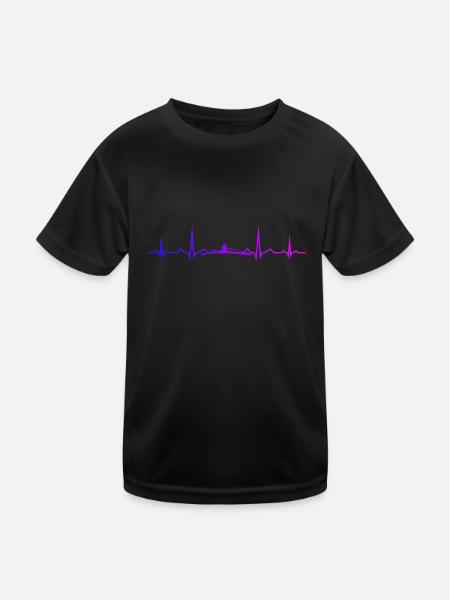 Rowing Ruderer Damen Rudern Herren - Kinder Funktions-T-Shirt - Schwarz - Vorne