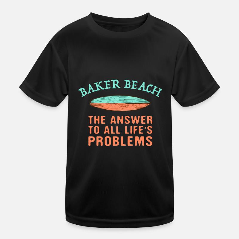 Baker Beach Répond à tous les problèmes de la vie Surf T-shirt sport Enfant