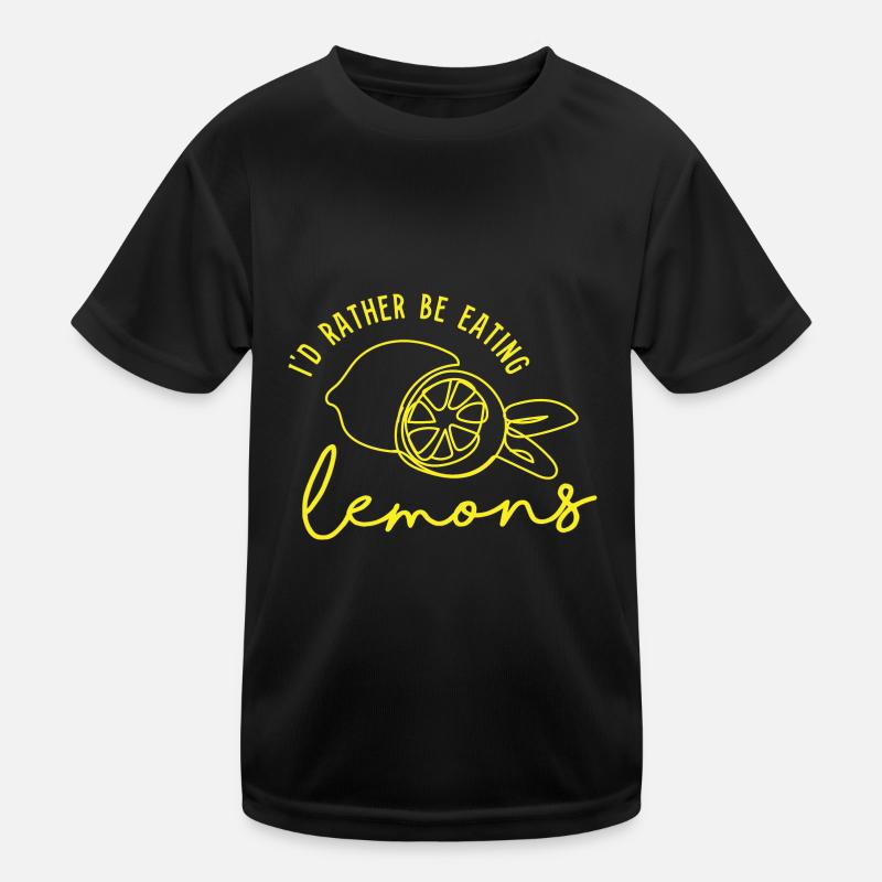 Zitronen essen Sommerlimonade Citrus Kinder Funktions-T-Shirt