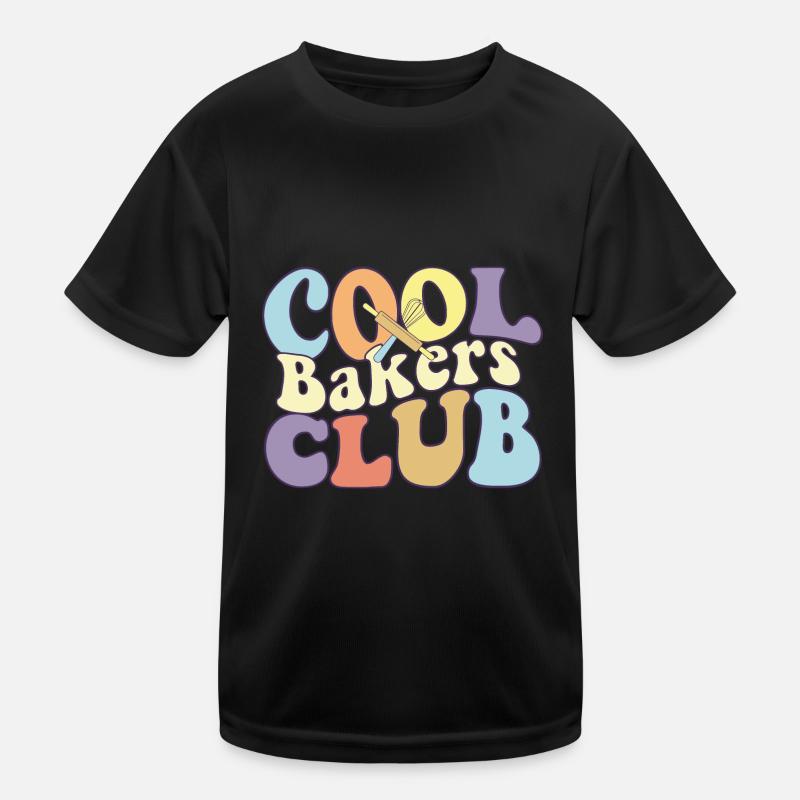 Cool Bakers Club Baking Team Pastry Chef Baker Kids Functional T-Shirt