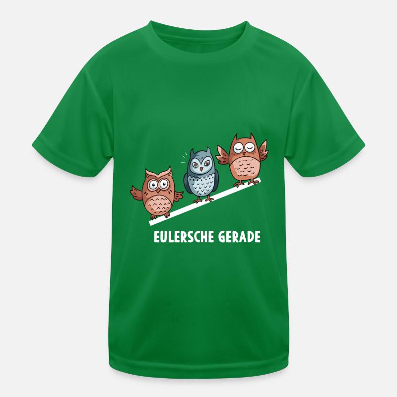 Eulersche Gerade Mathe Eulen Mathematik Kinder Funktions-T-Shirt