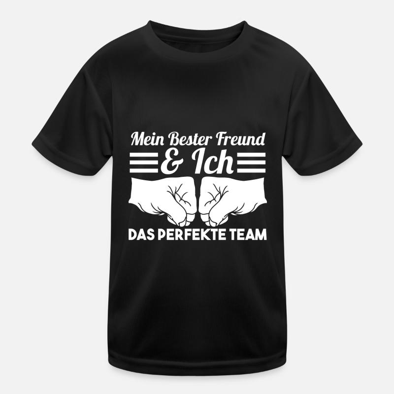Bester Freund - Kinder Funktions-T-Shirt - Schwarz