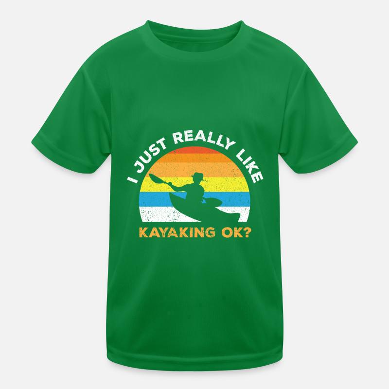 Kayak Bateau Canoë Paddle Double Paddle T-shirt sport Enfant