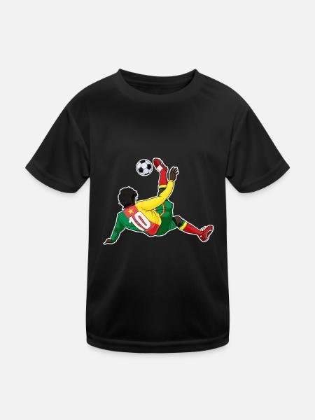 Cameroon National Soccer Team I Football Cameroon - Kinder Funktions-T-Shirt - Schwarz