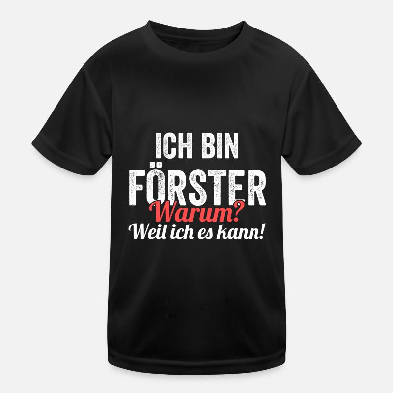 Waldarbeiter Holzfäller Waldarbeit Förster Kinder Funktions-T-Shirt