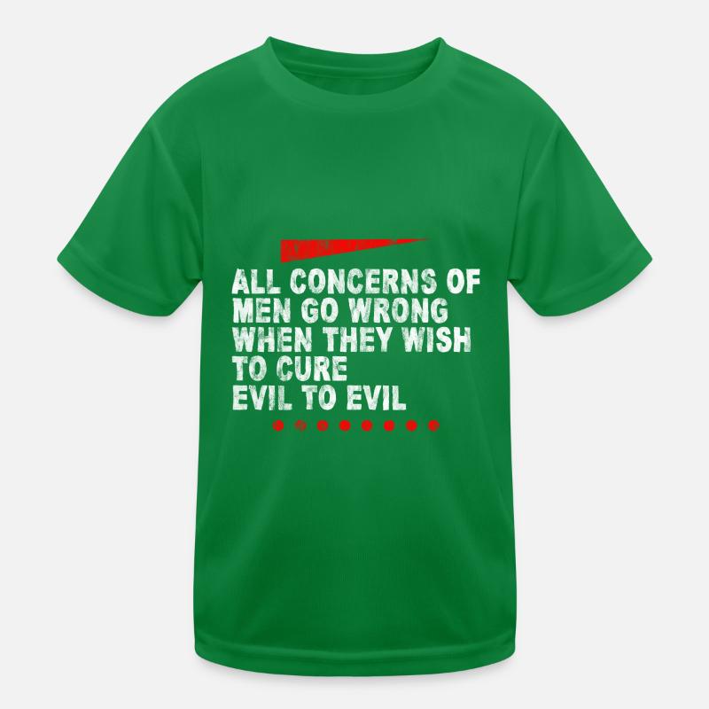 When They Wish To Cure Evil With Evil 3 Kinder Funktions-T-Shirt
