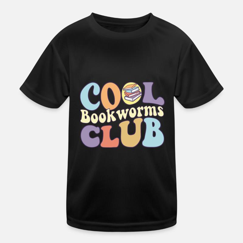 Cool Bookworms Club Loves Reading Book Reader Kids Functional T-Shirt
