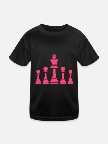 Chess Games - Kids Functional T-Shirt - black - Front