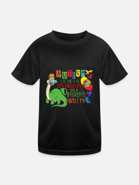 Autisme - T-shirt sport Enfant - noir - Devant