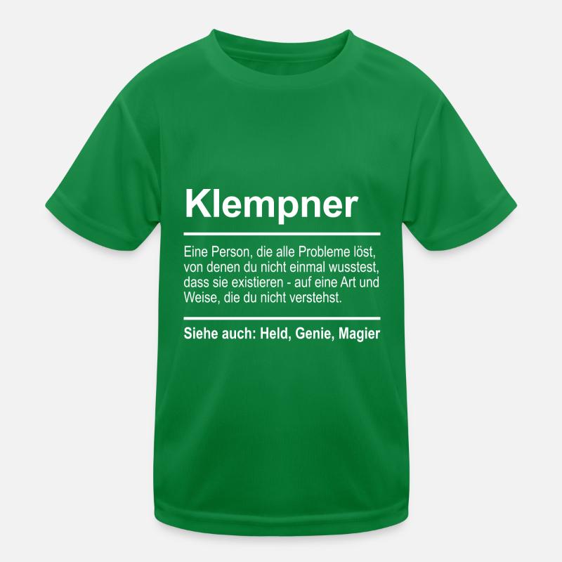 Klempner Kinder Funktions-T-Shirt