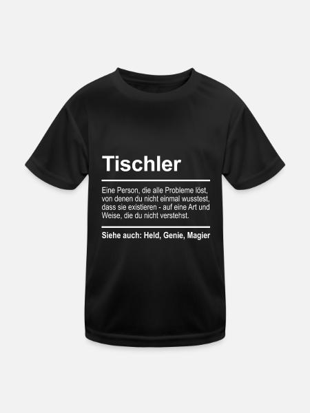 Carpenter - Kids Functional T-Shirt - black - Front