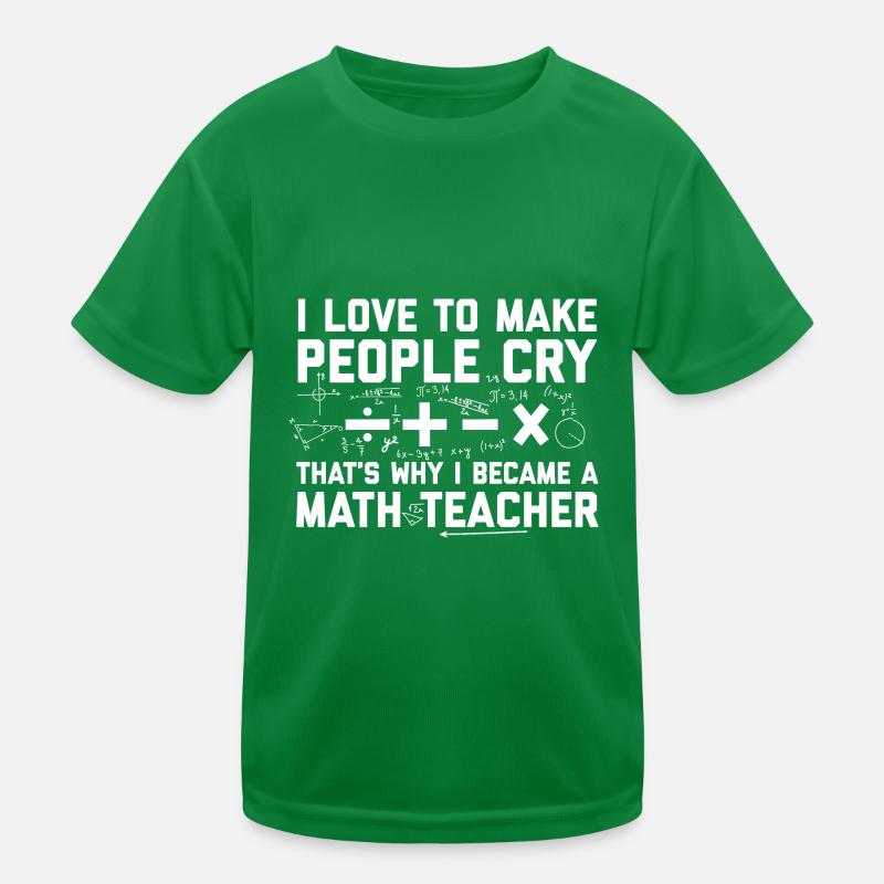 Math teacher | Mathematician School Gift Idea Kids Functional T-Shirt