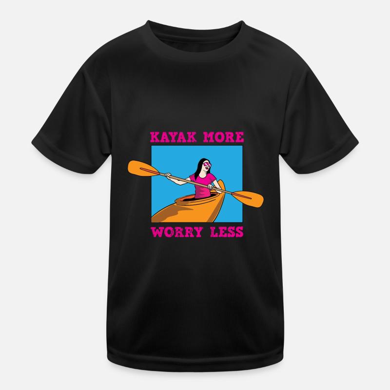 Kajak Boot Kanu Paddelboot Doppelpaddel Kinder Funktions-T-Shirt