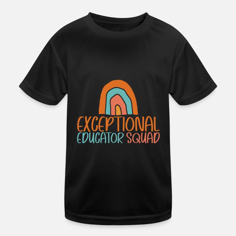 Exceptional Educator Squad 4 Kids Functional T-Shirt