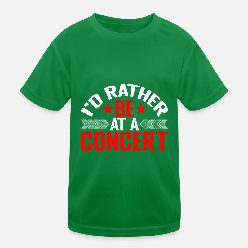 I'd Rather Be At A Concert 6 Kids Functional T-Shirt