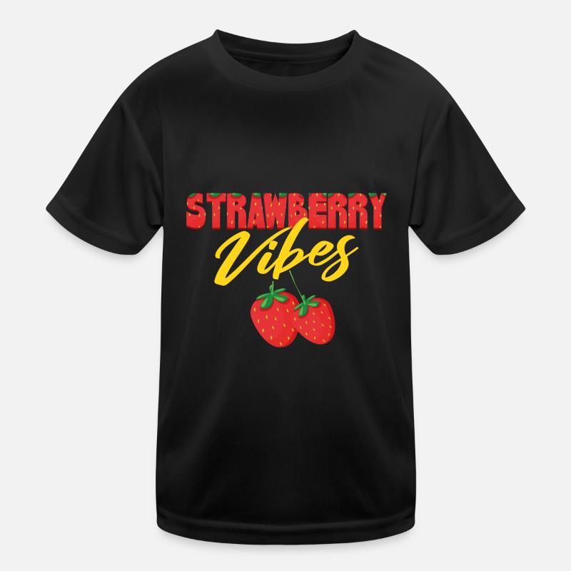 Vibrations de fraise T-shirt sport Enfant