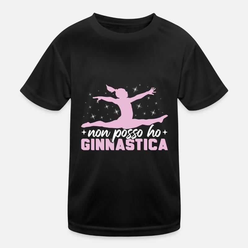 Non Posso Ho Ginnastica - Maglietta sportiva per bambini - nero