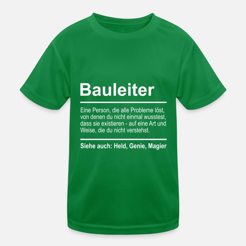 Site manager Kids Functional T-Shirt