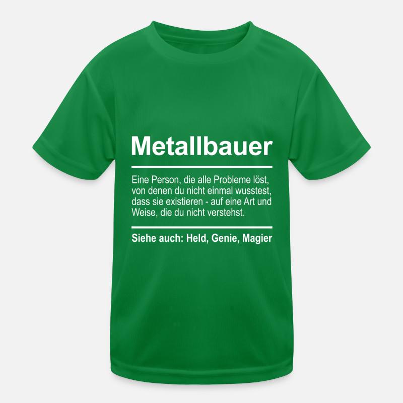 Metal workers Kids Functional T-Shirt