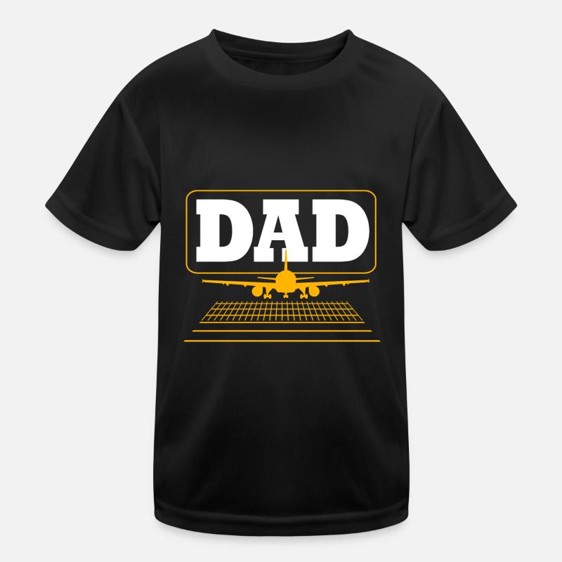 Pilot Airplane Kids Functional T-Shirt