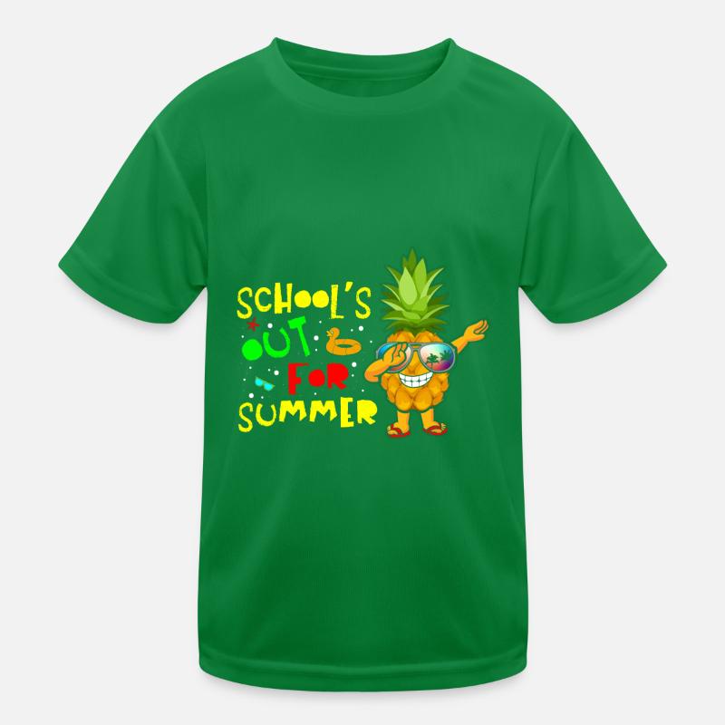 Schools Out For Summer Pineapple Kids Functional T-Shirt