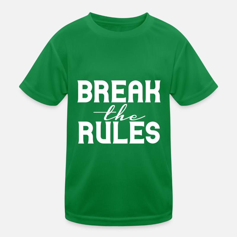 Break the Rules Kinder Funktions-T-Shirt