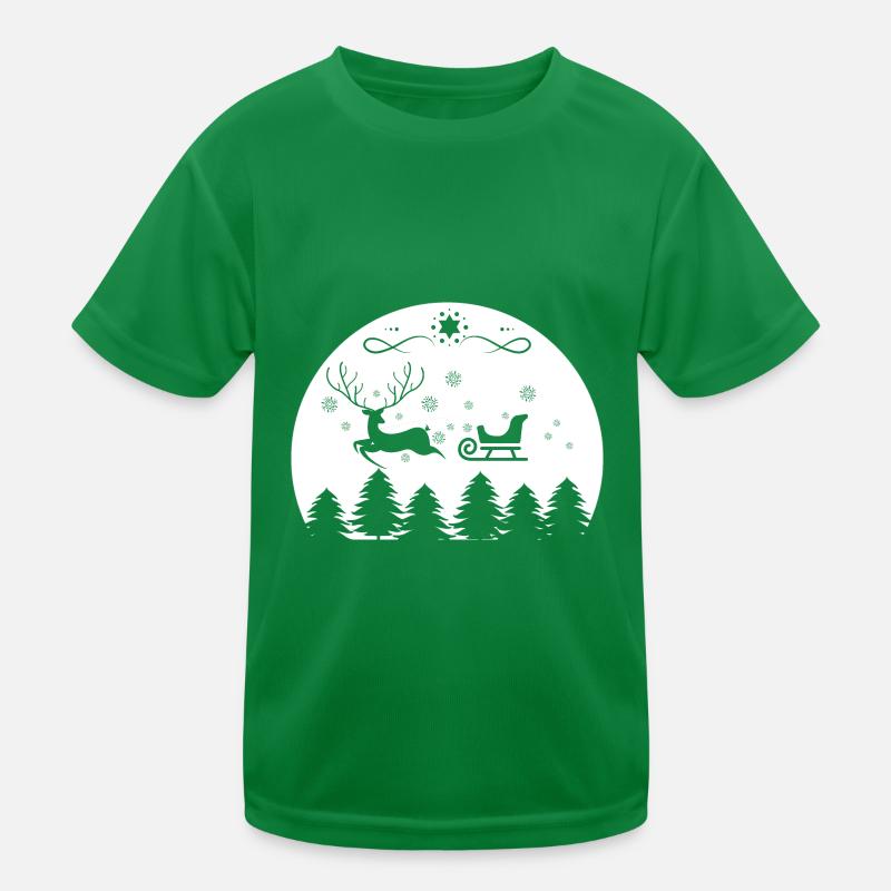Weihnachtsmann Lebkuchen Rentier Winter Kinder Funktions-T-Shirt