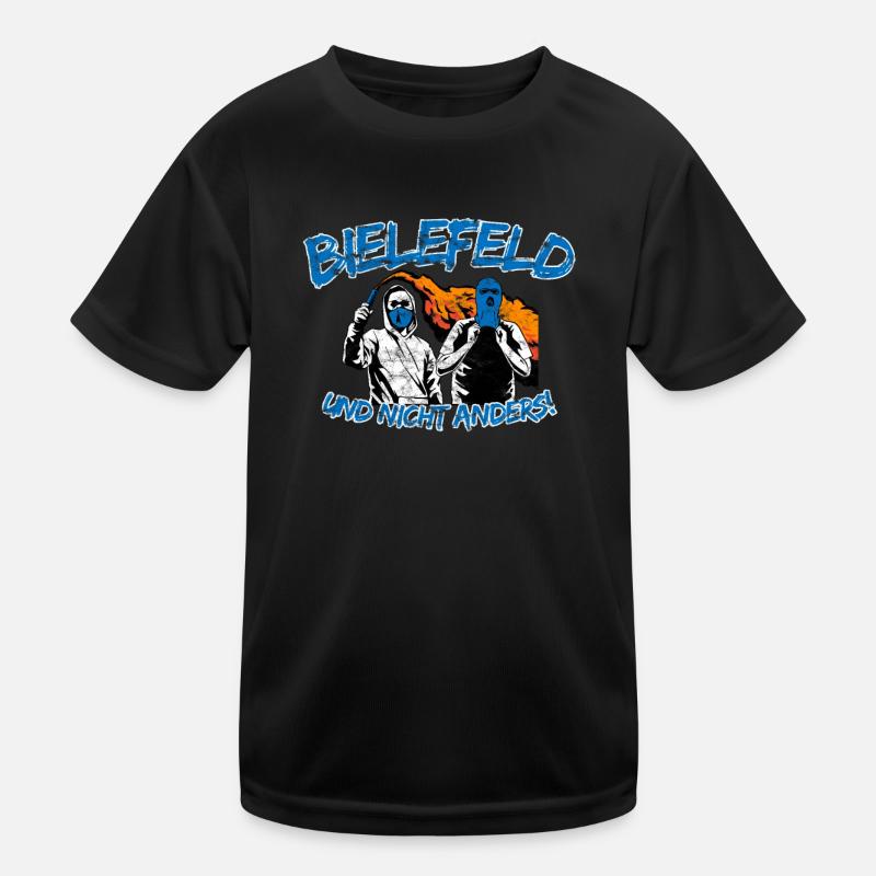 Bielefeld und nicht anders UPDATE - Kinder Funktions-T-Shirt - Schwarz
