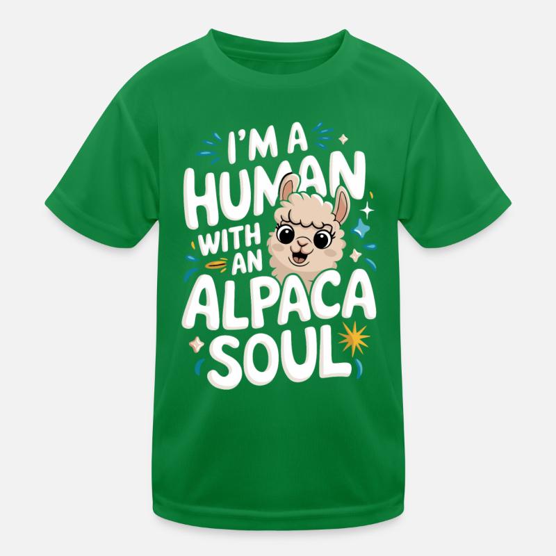 Alpaka Llama Kinder Funktions-T-Shirt