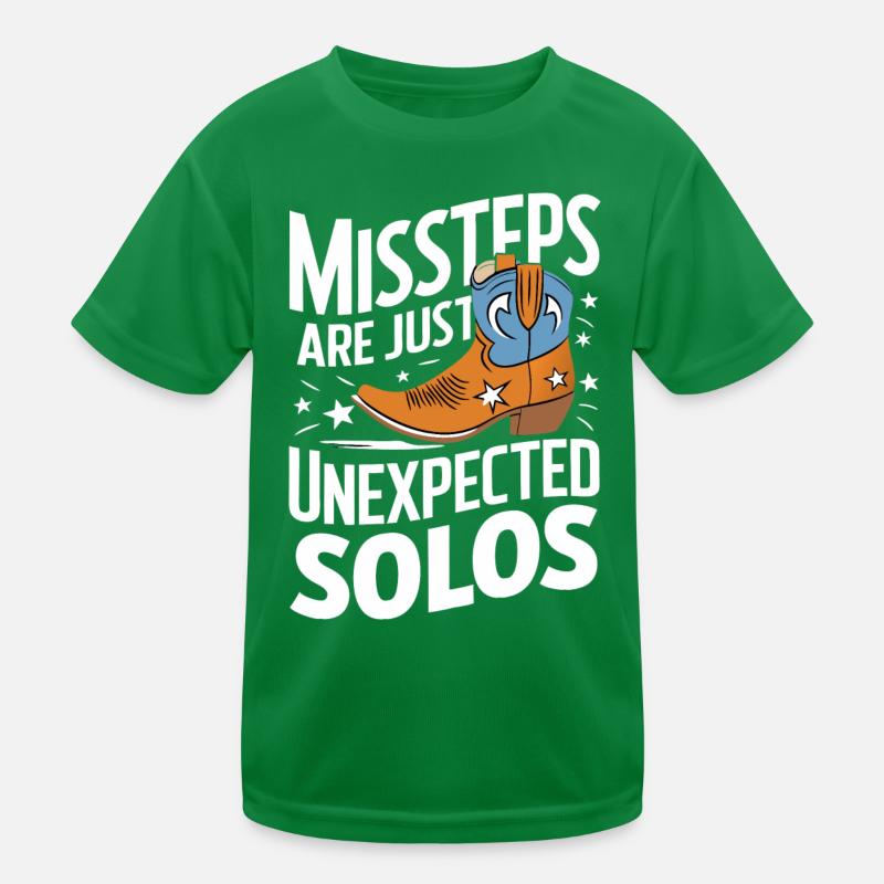 Line Dancing Tanzen Tänzer Kinder Funktions-T-Shirt