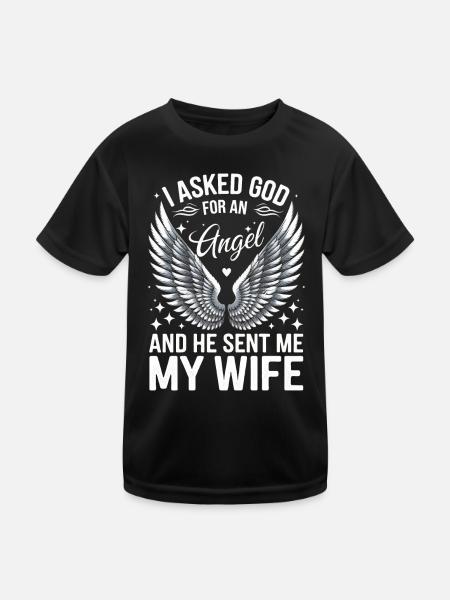 Woman Wife Partner Family Married - Kids Functional T-Shirt - black - Front