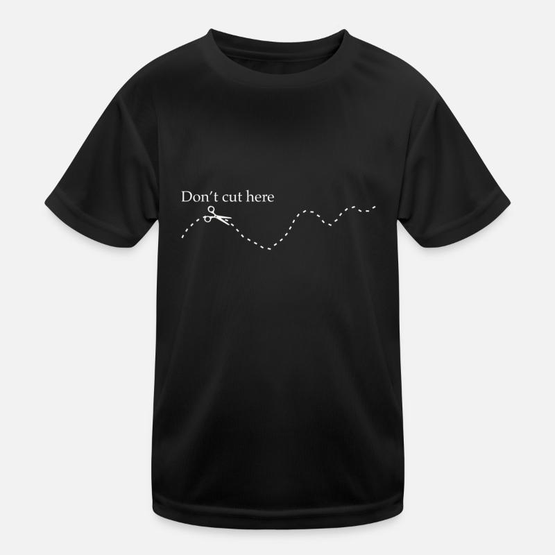 Nicht schneiden - Nähen - Humor Kinder Funktions-T-Shirt